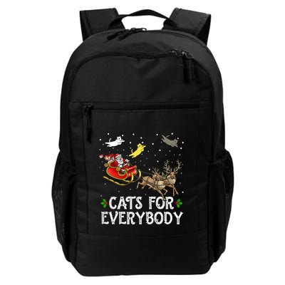 Cats For Everybody Christmas Cat Funny Xmas Santa Gift Backpack
