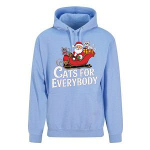 Cats For Everybody Christmas Funny Xmas Women Santa Unisex Surf Hoodie