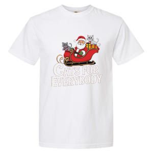 Cats For Everybody Christmas Funny Xmas Women Santa Garment-Dyed Heavyweight T-Shirt