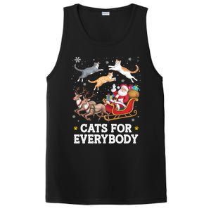 Cats For Everybody Christmas Funny Santa Cat Lover Xmas Gift PosiCharge Competitor Tank