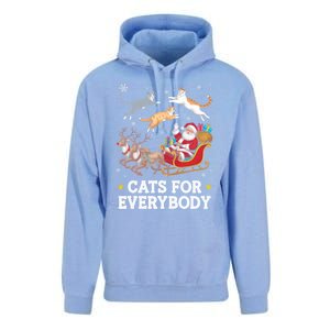 Cats For Everybody Christmas Funny Santa Cat Lover Xmas Gift Unisex Surf Hoodie