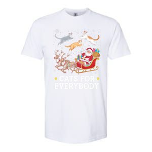 Cats For Everybody Christmas Funny Santa Cat Lover Xmas Gift Softstyle CVC T-Shirt