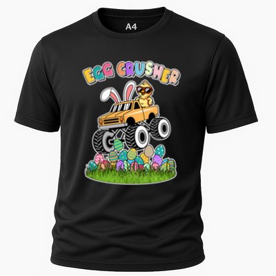 Cute Funny Easter Egg Crusher Baby Chick Monster Truck Performance Shirt