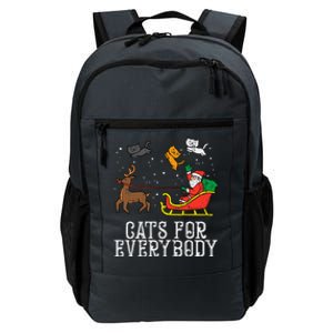 Cats For Everybody Christmas Cat Funny Xmas Santa Daily Commute Backpack