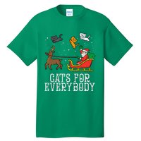 Cats For Everybody Christmas Cat Funny Xmas Santa Tall T-Shirt