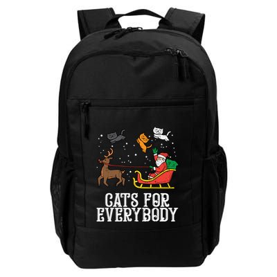Cats For Everybody Christmas Cute Cat Lover Xmas Pajamas Gift Backpack