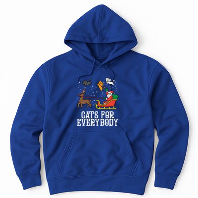 Cats For Everybody Christmas Cute Cat Lover Xmas Pajamas Gift Hoodie