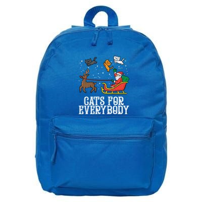 Cats For Everybody Christmas Cute Cat Lover Xmas Pajamas Gift 16 in Basic Backpack