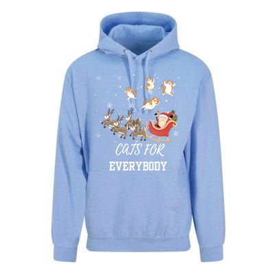 Cats For Everybody Xmas Christmas Funny Santa Gift Unisex Surf Hoodie