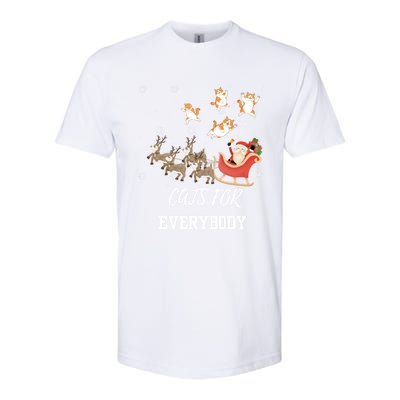 Cats For Everybody Xmas Christmas Funny Santa Gift Softstyle CVC T-Shirt