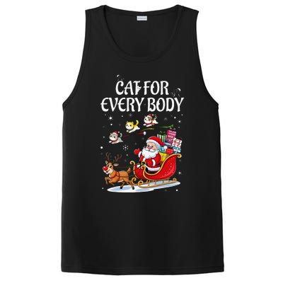 Cats For Everybody Christmas Cat Funny Xmassanta PosiCharge Competitor Tank