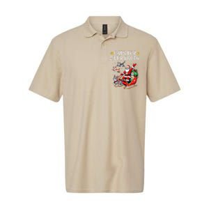 Cats For Everybody Christmas Cat Funny Xmas Cat Santa Lover Softstyle Adult Sport Polo