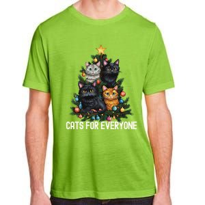 Cats For Everybody Christmas Tree Gift Adult ChromaSoft Performance T-Shirt