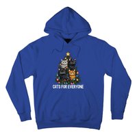 Cats For Everybody Christmas Tree Gift Hoodie