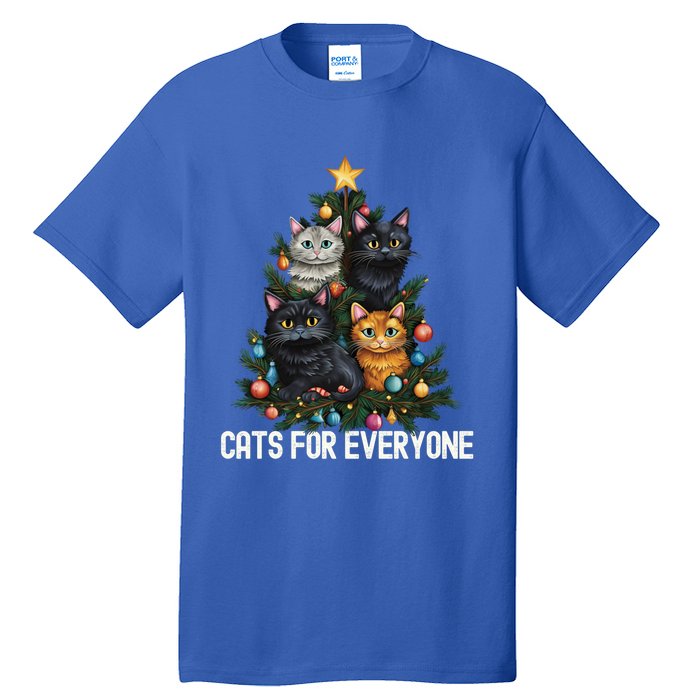 Cats For Everybody Christmas Tree Gift Tall T-Shirt