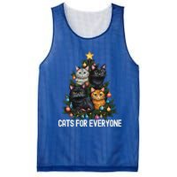 Cats For Everybody Christmas Tree Gift Mesh Reversible Basketball Jersey Tank