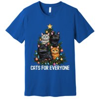 Cats For Everybody Christmas Tree Gift Premium T-Shirt