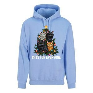 Cats For Everybody Christmas Tree Gift Unisex Surf Hoodie