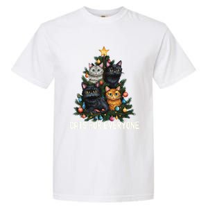 Cats For Everybody Christmas Tree Gift Garment-Dyed Heavyweight T-Shirt