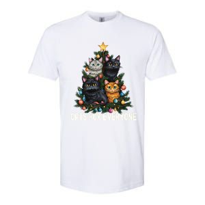 Cats For Everybody Christmas Tree Gift Softstyle CVC T-Shirt