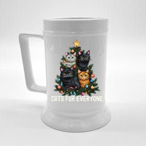 Cats For Everybody Christmas Tree Gift Beer Stein