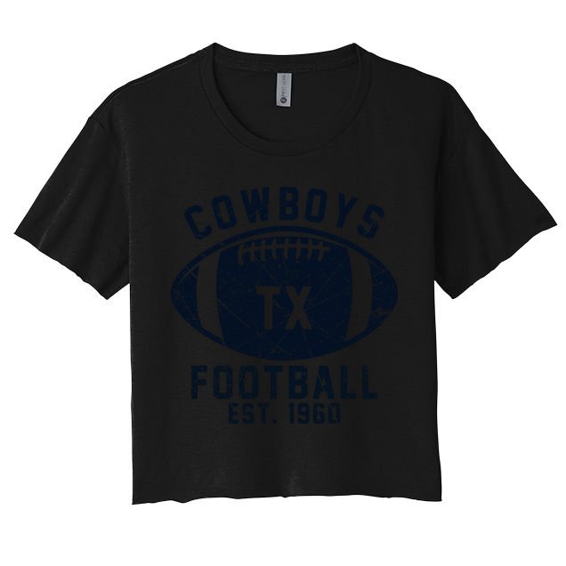 Cowboys Football Est 1960 Crop Top