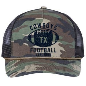 Cowboys Football Est 1960 Retro Rope Trucker Hat Cap