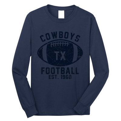 Cowboys Football Est 1960 Long Sleeve Shirt