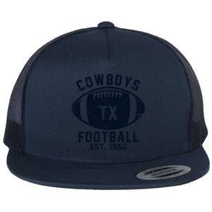 Cowboys Football Est 1960 Flat Bill Trucker Hat