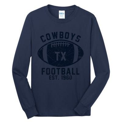 Cowboys Football Est 1960 Tall Long Sleeve T-Shirt