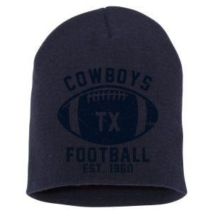 Cowboys Football Est 1960 Short Acrylic Beanie