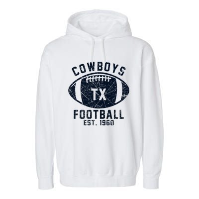 Cowboys Football Est 1960 Garment-Dyed Fleece Hoodie