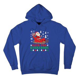 Cats For Everybody Funny Christmas Santa Cat Lovers Great Gift Hoodie