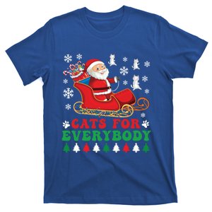 Cats For Everybody Funny Christmas Santa Cat Lovers Great Gift T-Shirt