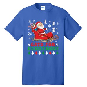 Cats For Everybody Funny Christmas Santa Cat Lovers Great Gift Tall T-Shirt