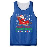 Cats For Everybody Funny Christmas Santa Cat Lovers Great Gift Mesh Reversible Basketball Jersey Tank