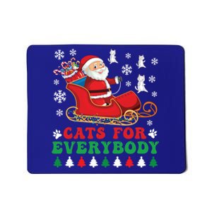 Cats For Everybody Funny Christmas Santa Cat Lovers Great Gift Mousepad