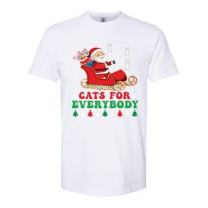 Cats For Everybody Funny Christmas Santa Cat Lovers Great Gift Softstyle CVC T-Shirt