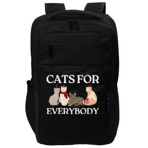 Cats For Everybody Santa Hat Kitties Merry Christmas Costume Gift Impact Tech Backpack