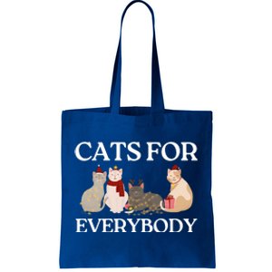 Cats For Everybody Santa Hat Kitties Merry Christmas Costume Gift Tote Bag