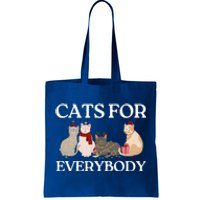 Cats For Everybody Santa Hat Kitties Merry Christmas Costume Gift Tote Bag