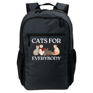 Cats For Everybody Santa Hat Kitties Merry Christmas Costume Gift Daily Commute Backpack