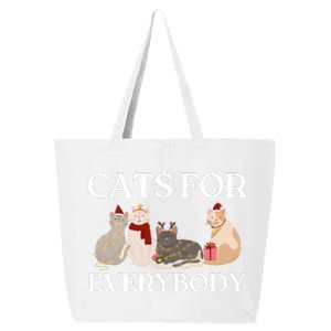 Cats For Everybody Santa Hat Kitties Merry Christmas Costume Gift 25L Jumbo Tote