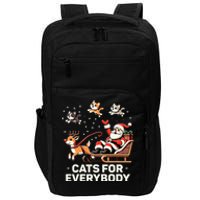 Cats For Everybody Funny Christmas Cat Xmas Santa Impact Tech Backpack