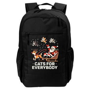 Cats For Everybody Funny Christmas Cat Xmas Santa Daily Commute Backpack