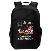 Cats For Everybody Funny Christmas Cat Xmas Santa Daily Commute Backpack