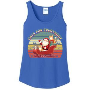 Cats For Everybody Santa Christmas Cat Lovers Gift Ladies Essential Tank