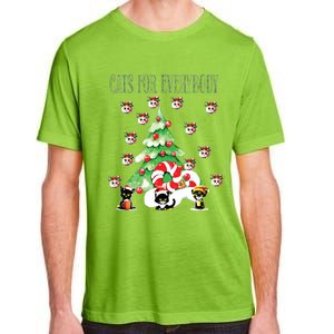 Cats For Everybody Funny Christmas Adult ChromaSoft Performance T-Shirt