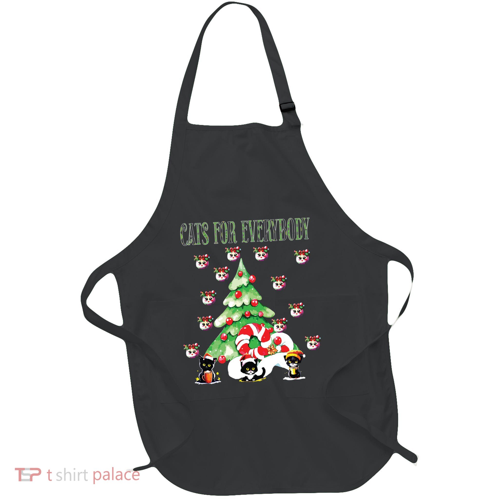 Cats For Everybody Funny Christmas Apron