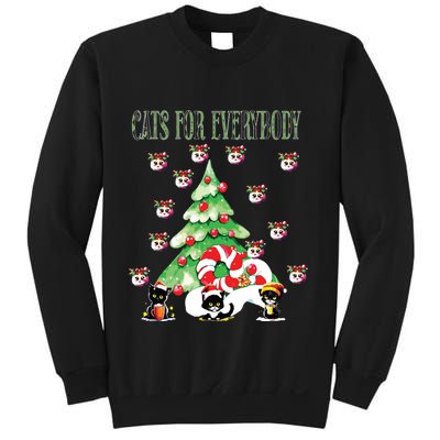 Cats For Everybody Funny Christmas Sweatshirt